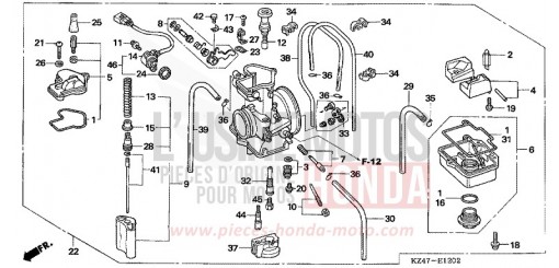 VERGASER (CR125R4-7) CR125R5 de 2005